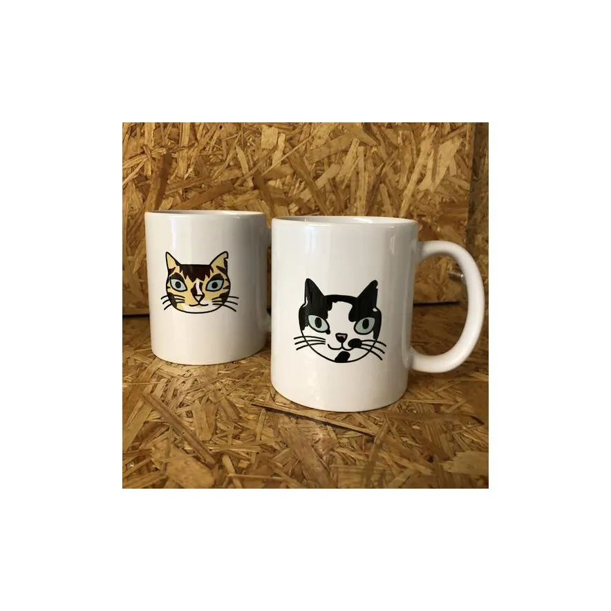 [DreamCATchers] Koffietassen DreamCATchers (Wit met kat)