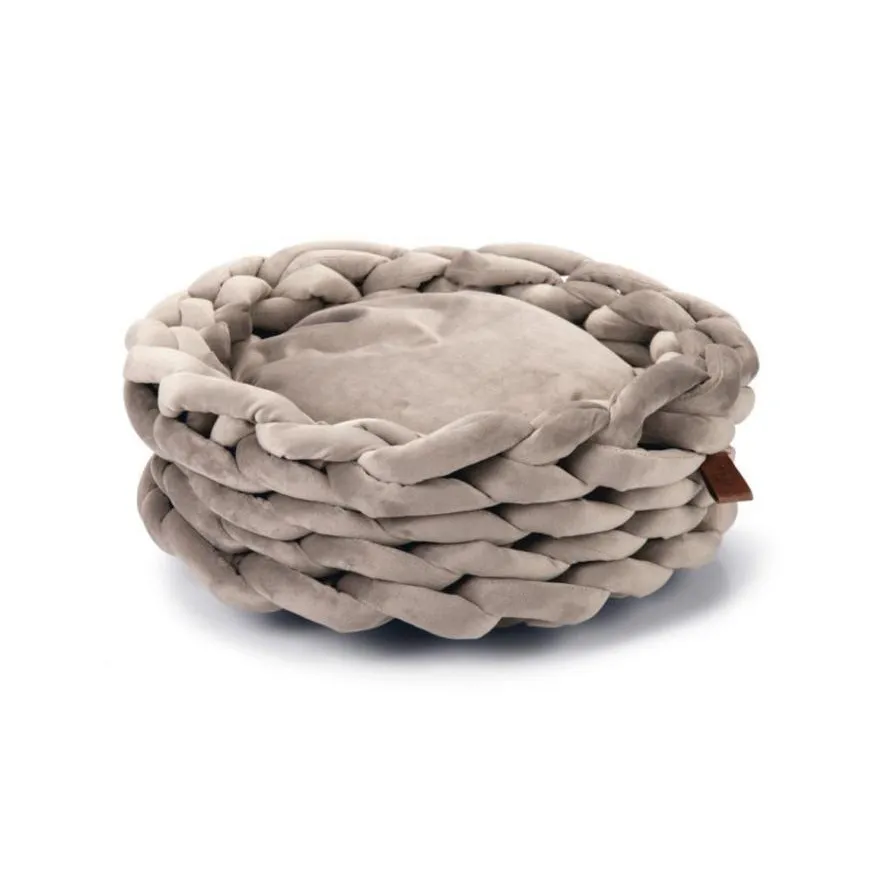 [Designed by Lotte] Mand Ziba grijs/groen (Grijs)