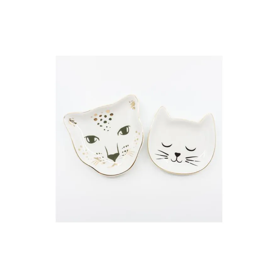 Schoteltje Luipaard/Witte kat