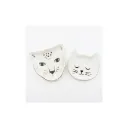 Schoteltje Luipaard/Witte kat