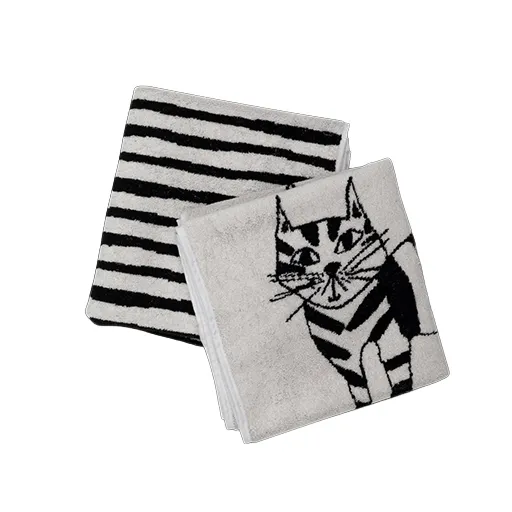 [Helen B] Handdoek Cat (set van 2)