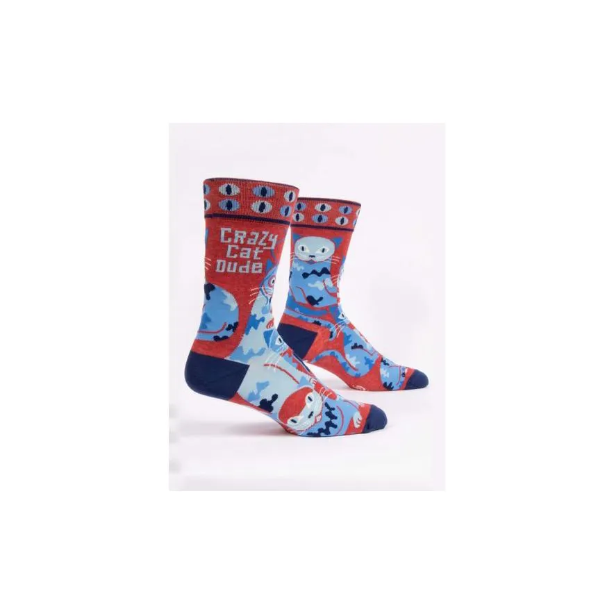 [Blue Q] Sokken Crazy cat dude